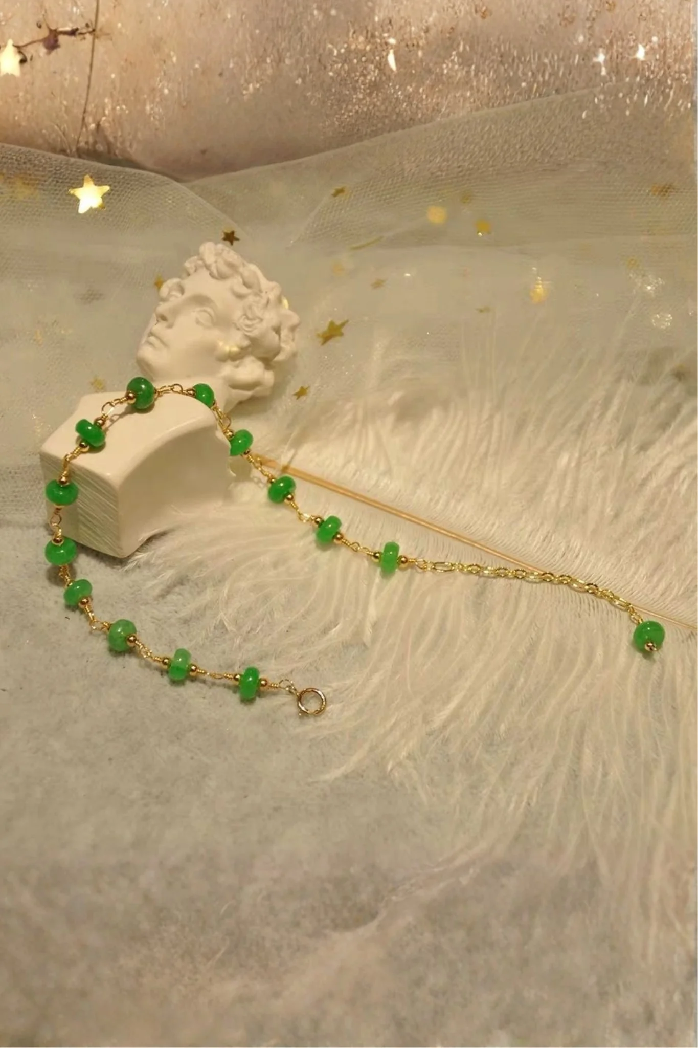 Jillian — Jade Beaded Bracelet