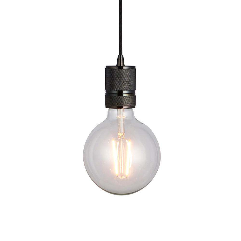 Lampa wisząca URBAN pojedyncza czarny chrom 1xE27x40W IP20 Endon