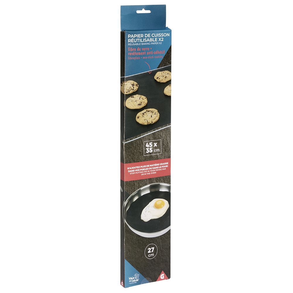 Papier cuisson réutilisable x2