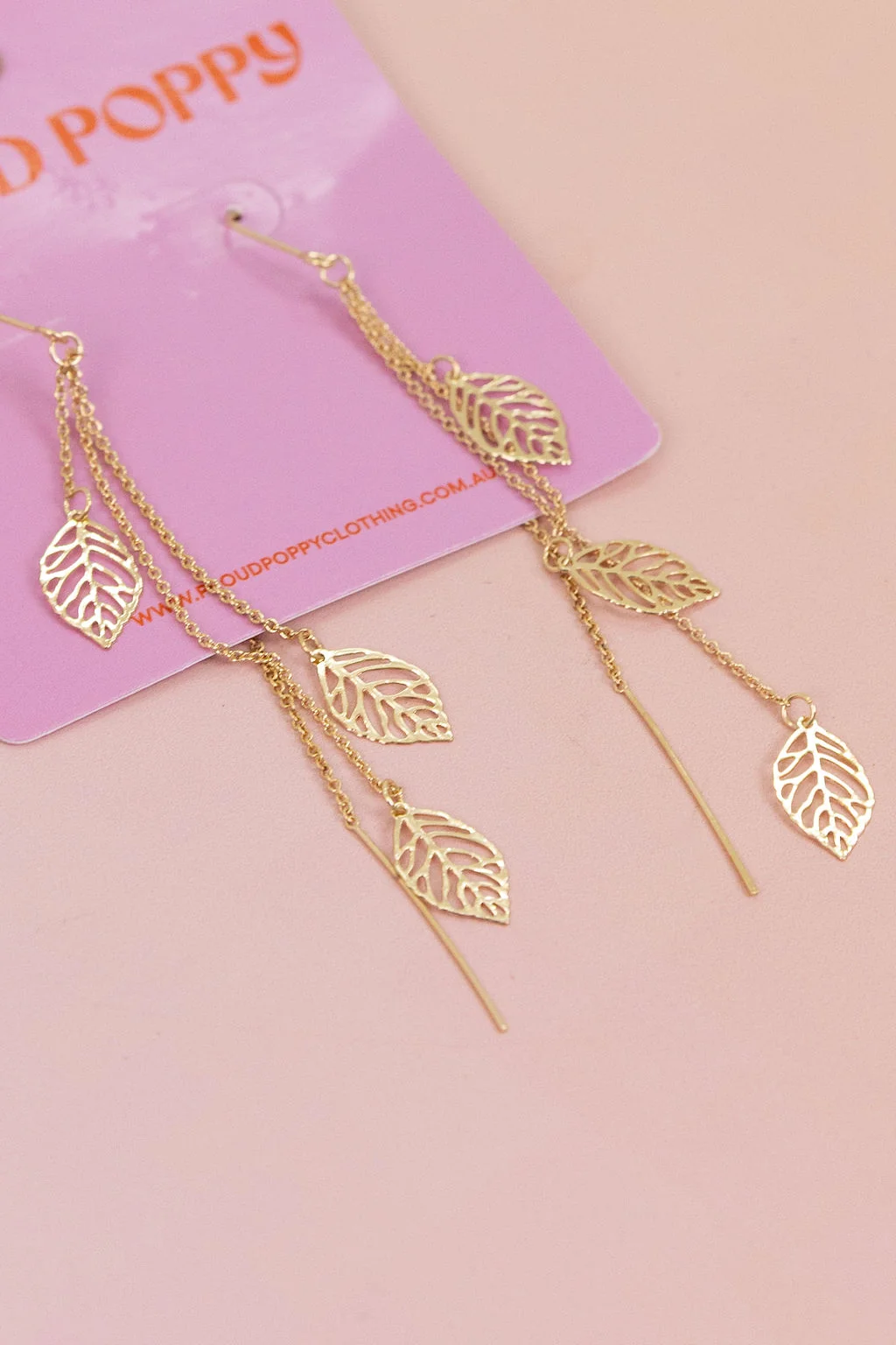 Leaf Drop Earrings
