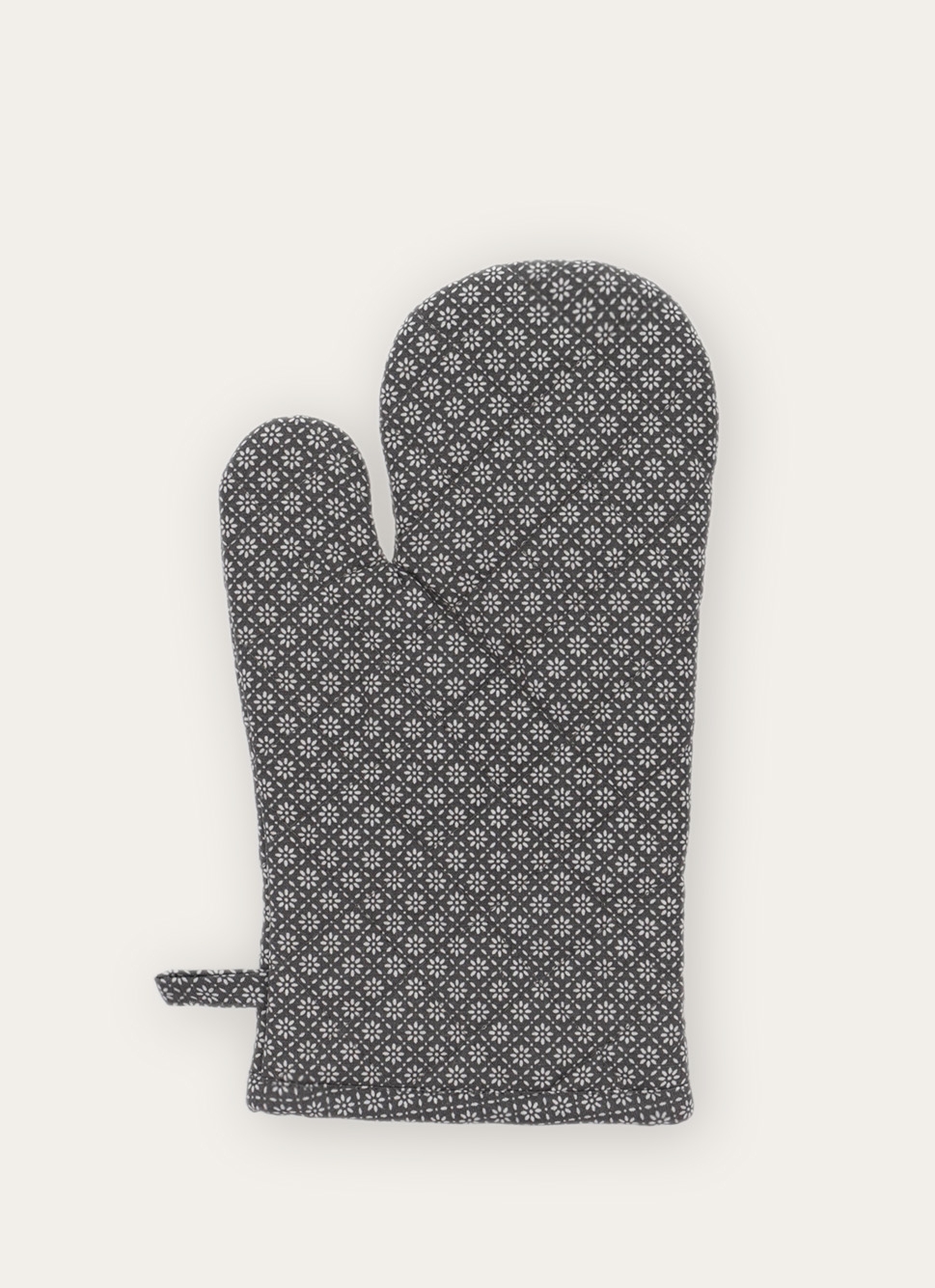 GANT DE CUISINE EN COTON IMPRIMÉ ROUGE/BLANC