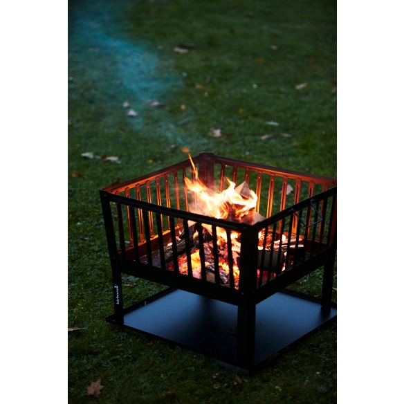 Feuerkorb »Classic«, LxBxH: 62 x 62 x 49 cm, Stahl, schwarz