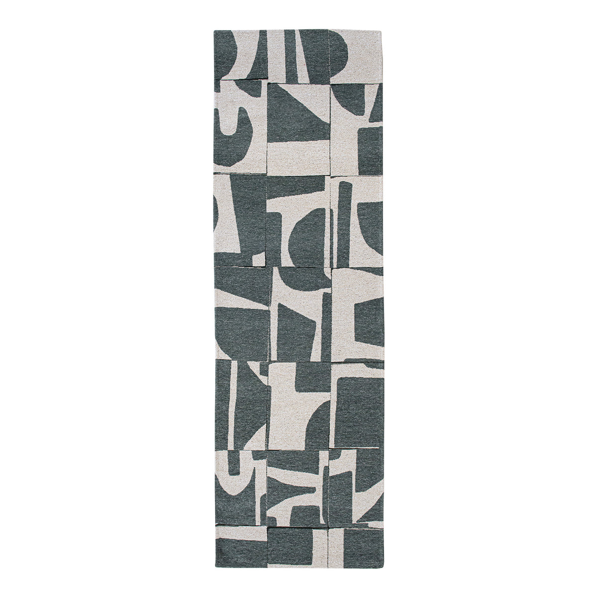 Ecorugs vloerkleed Sea Spray - groen - 80x250cm
