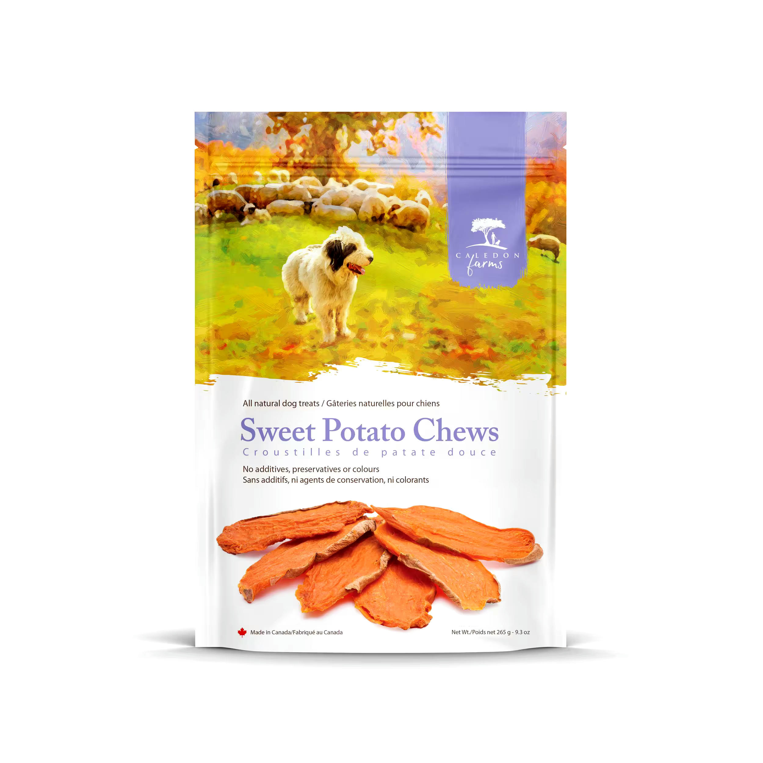 Caledon Farms Sweet Potato Chews All Natural Dog Treats, 265-g