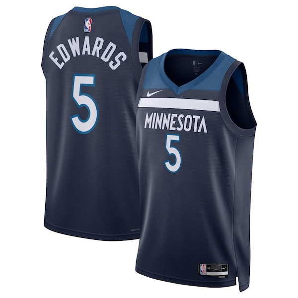 Anthony Edwards Minnesota Timberwolves Nike Unisex Swingman Replica Jersey - Icon Edition - Navy