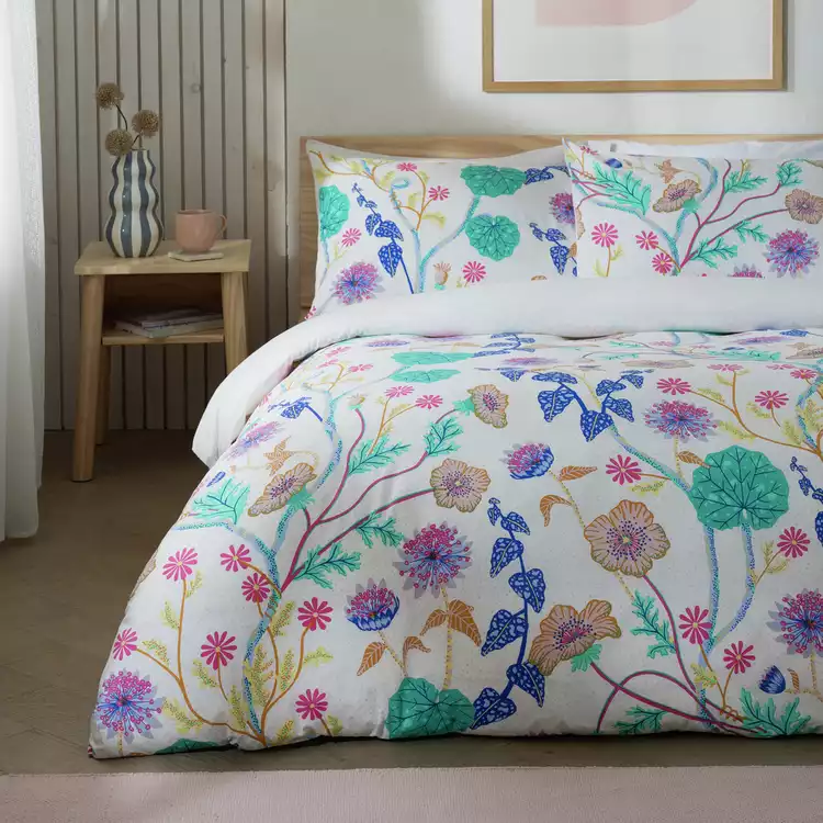 Habitat Abstract Floral Print Bedding Set - Single