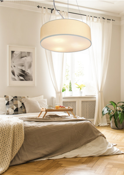 Lampa wisząca ecru KIOTO 3xE27x40W wym: 100x40x40 cm Candellux