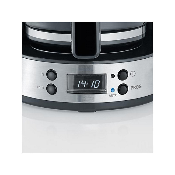 CAFETIERE PROGRAMMABLE 10T 1,4L 1000W SELECTEUR D AROME LCD NOIR INOX SEVERIN - 4826