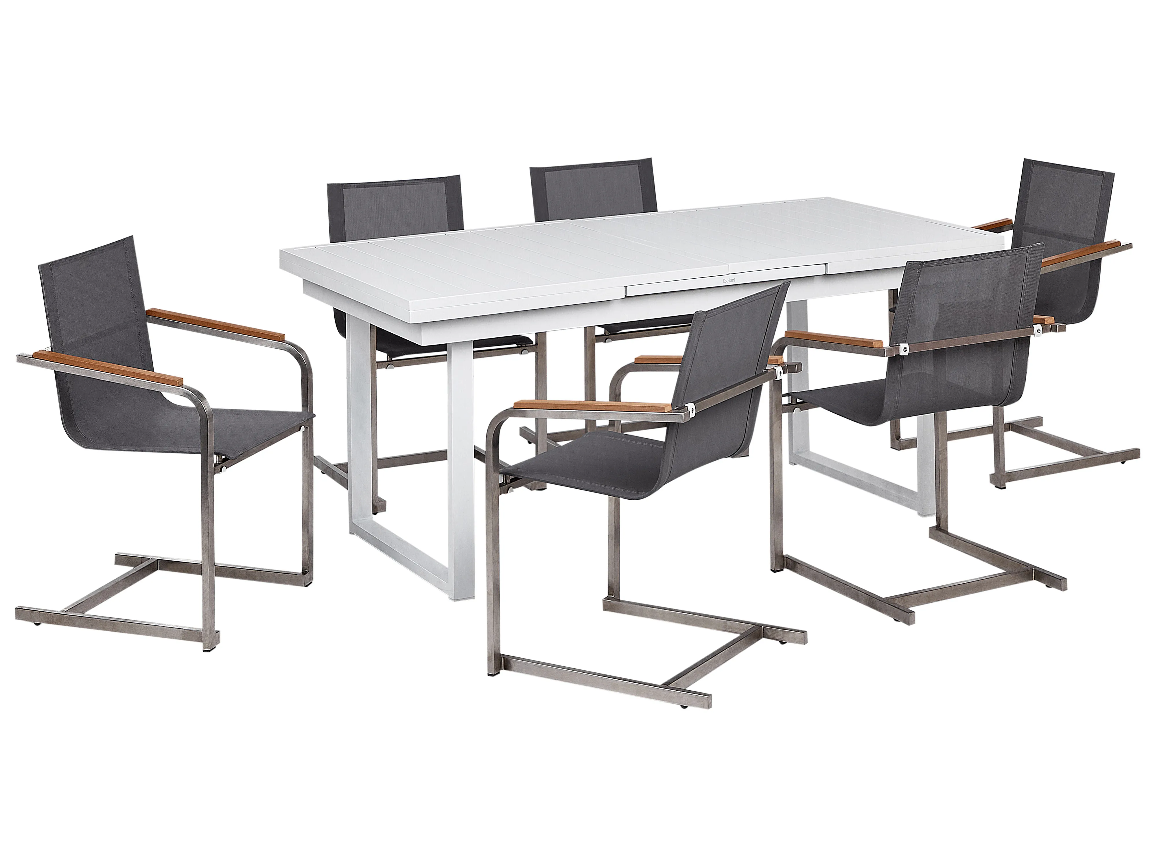 Garden Dining Set 6 Seater VALCANETTO/COSOLETO Metal Grey