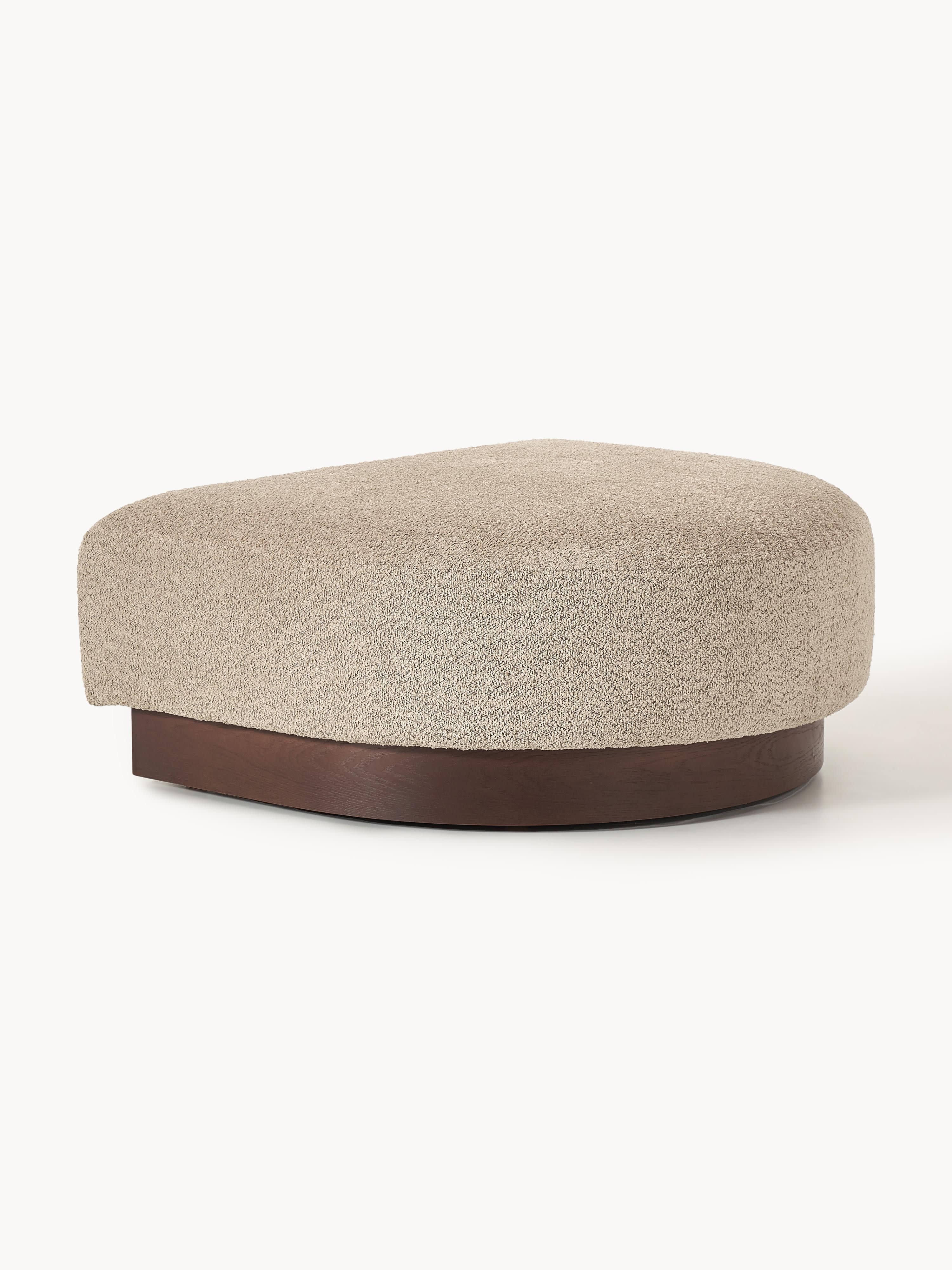 Sofa-Hocker Natalie aus Teddy-Bouclé