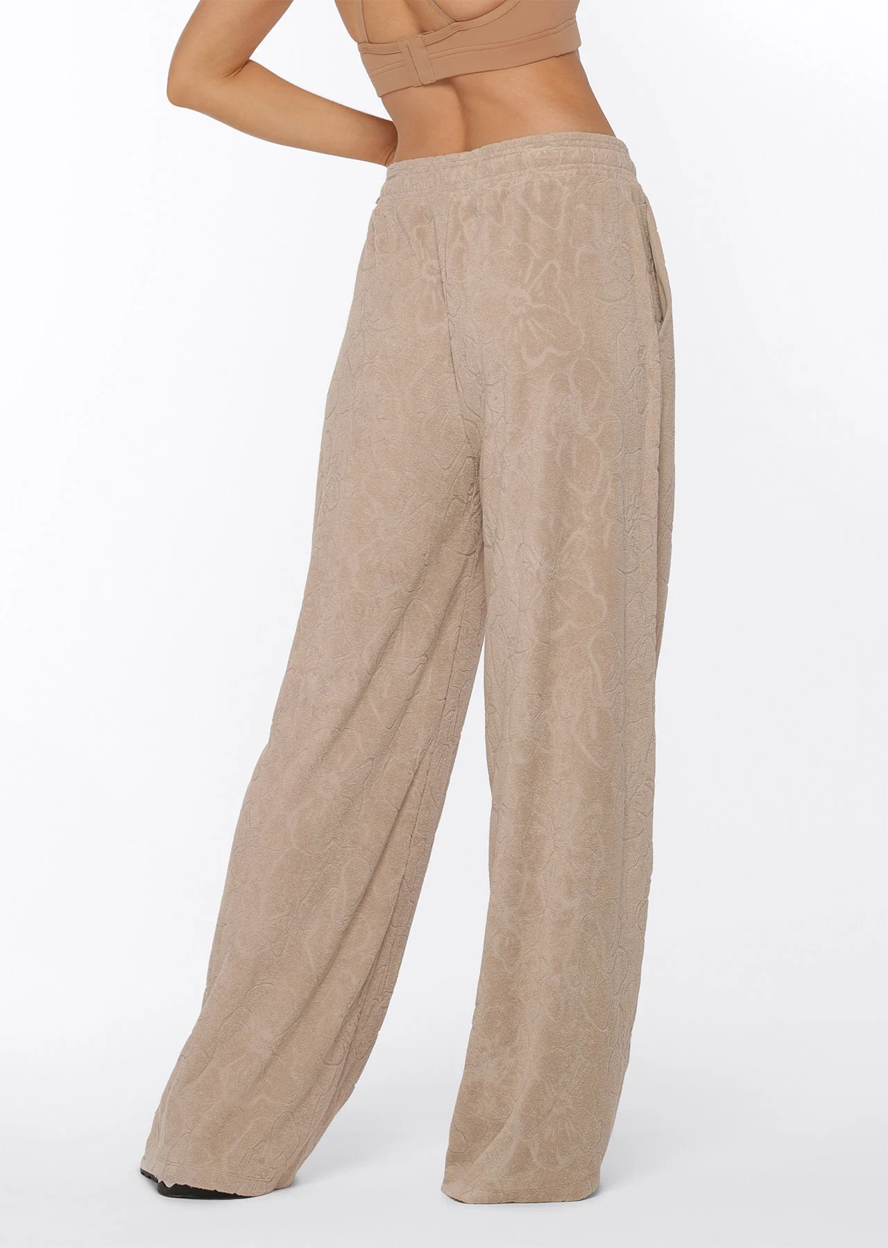 Hibiscus Towelling Trackpants