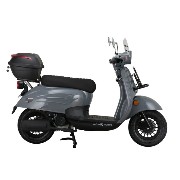 Motorroller »Adria«, 50 ccm, 45 km/h, EURO 5, grau, inkl. Windschild und Topcase