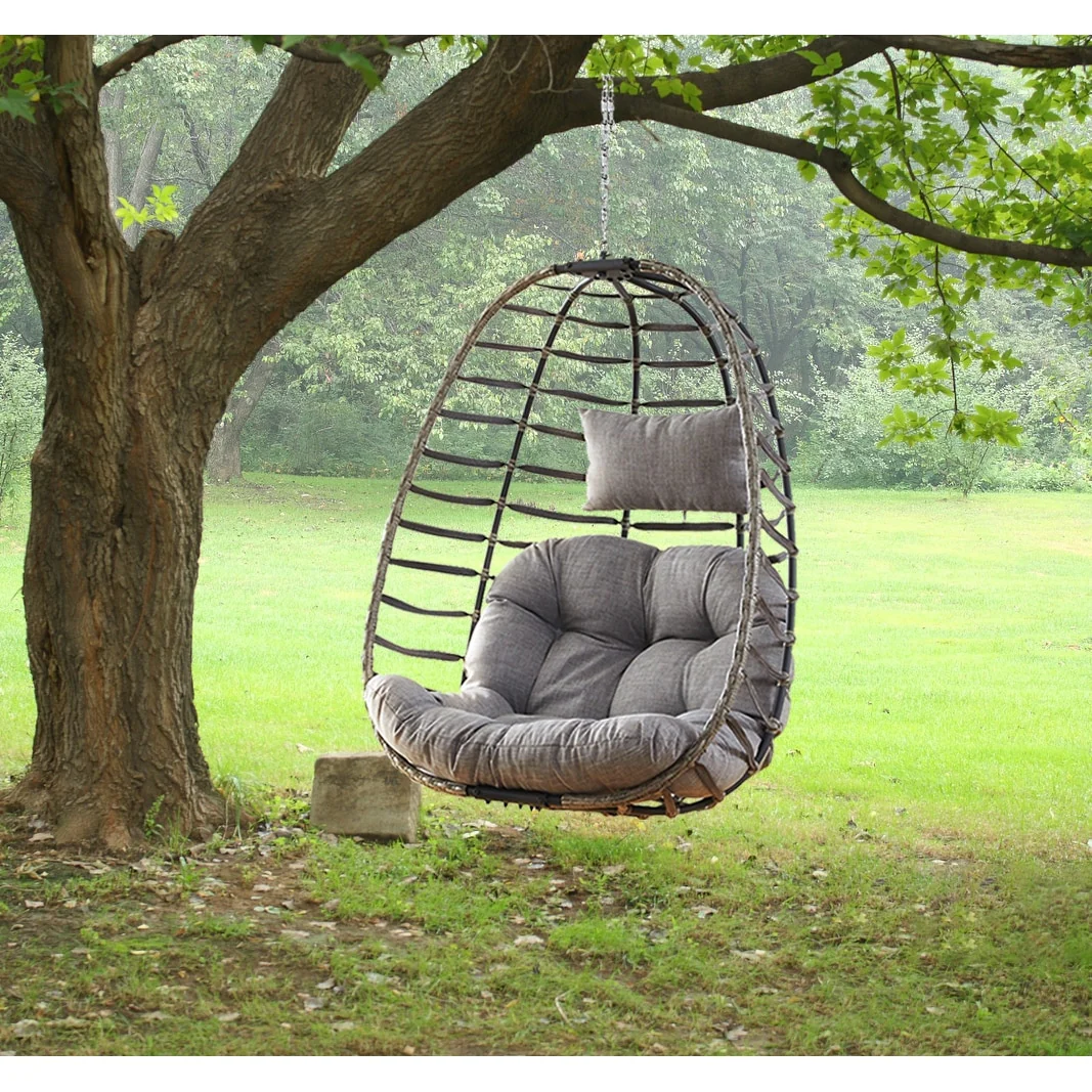 Pocassy Foldable Hanging Egg Chair without Stand