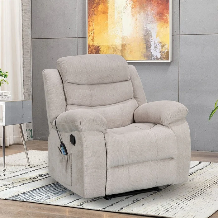 Super Soft Manual Heated and Massage Recliner Chair