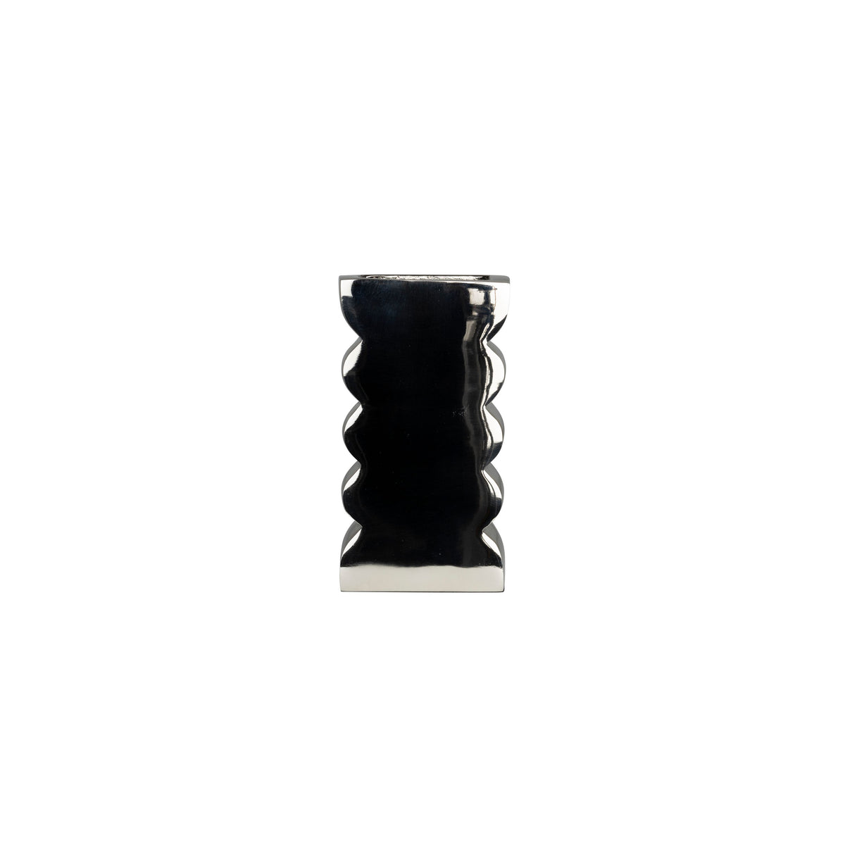 Zuiver Curves Vaas S Shiny Zilver