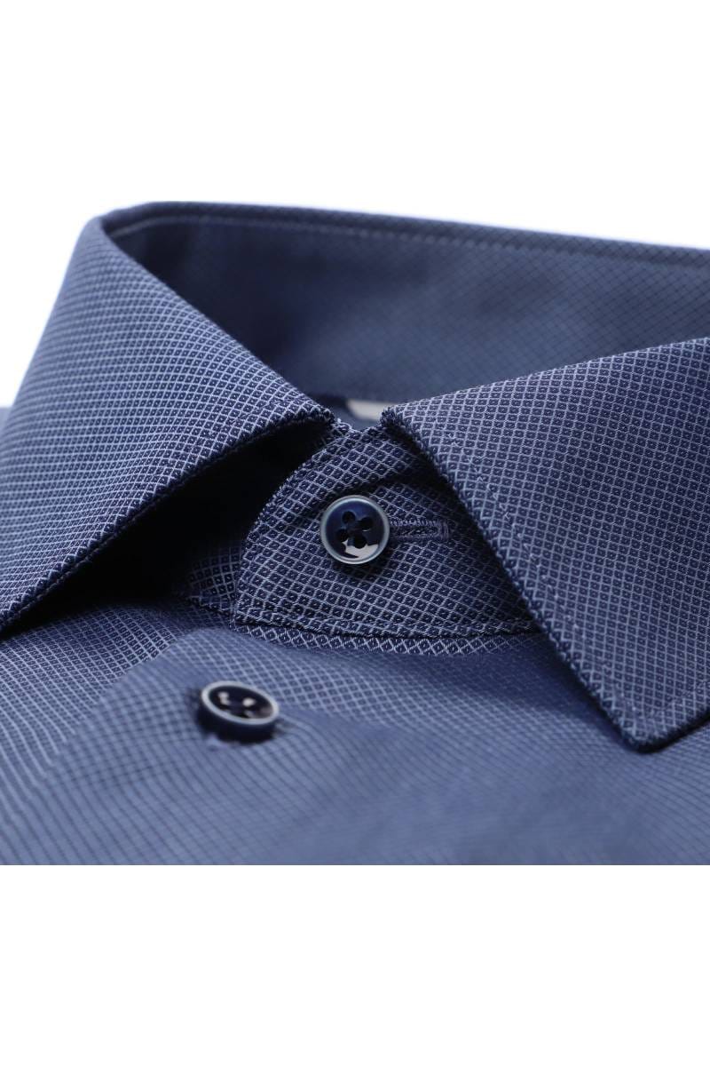 ETERNA Dynamic Cotton Comfort Fit Hemd blau, Strukturiert