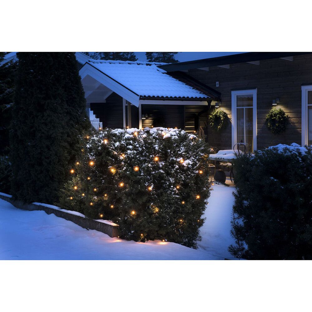 LYSNETT KONSTSMIDE 64 LED AMBER 2X2M