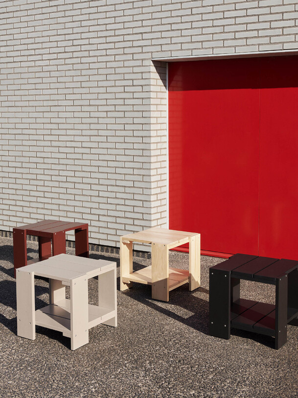 Table basse crate - hay beige