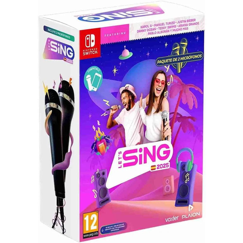 Nintendo Switch Lets Sing 2025 S.V.   2 Micros