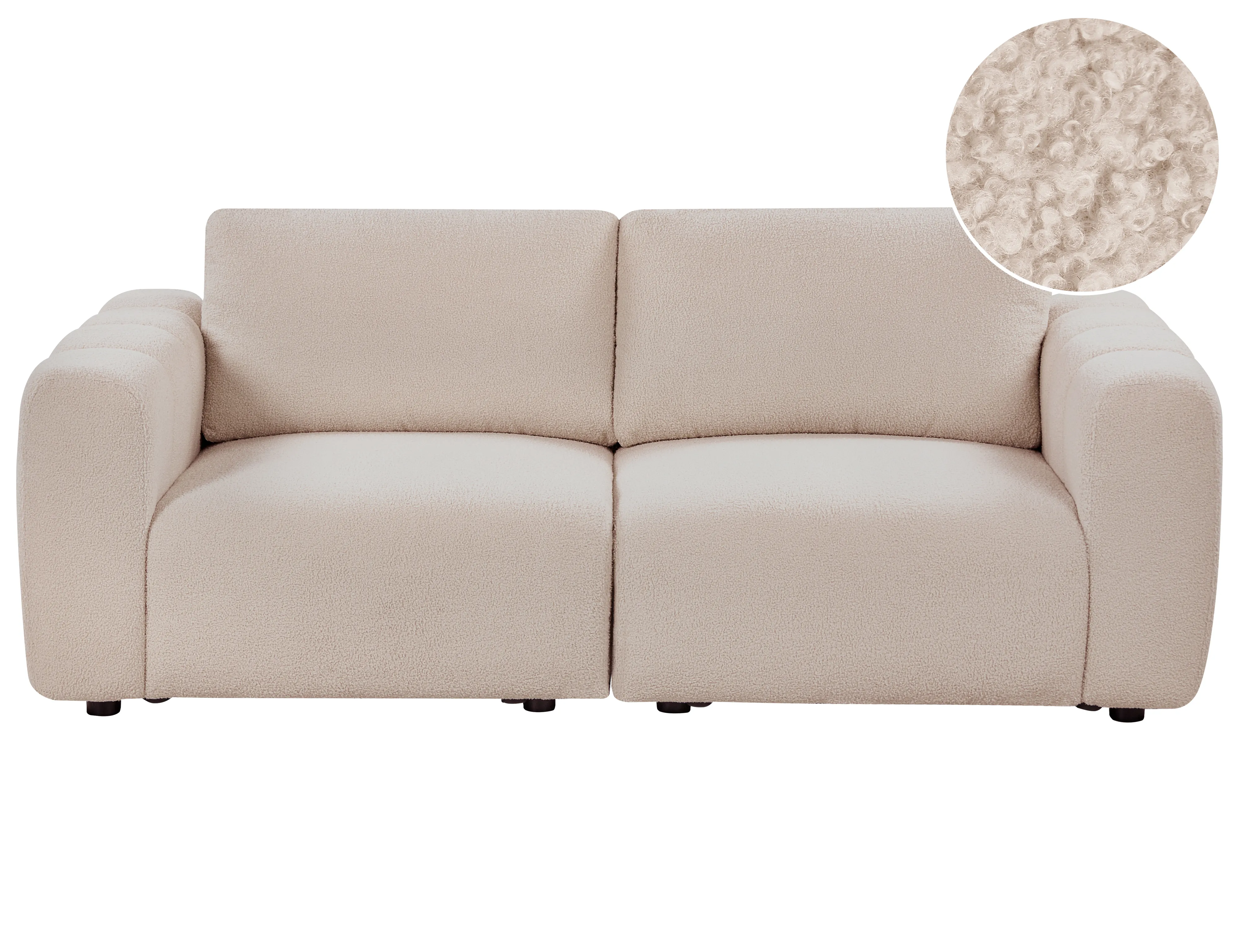 Ottoman KIVVIK Boucle Beige