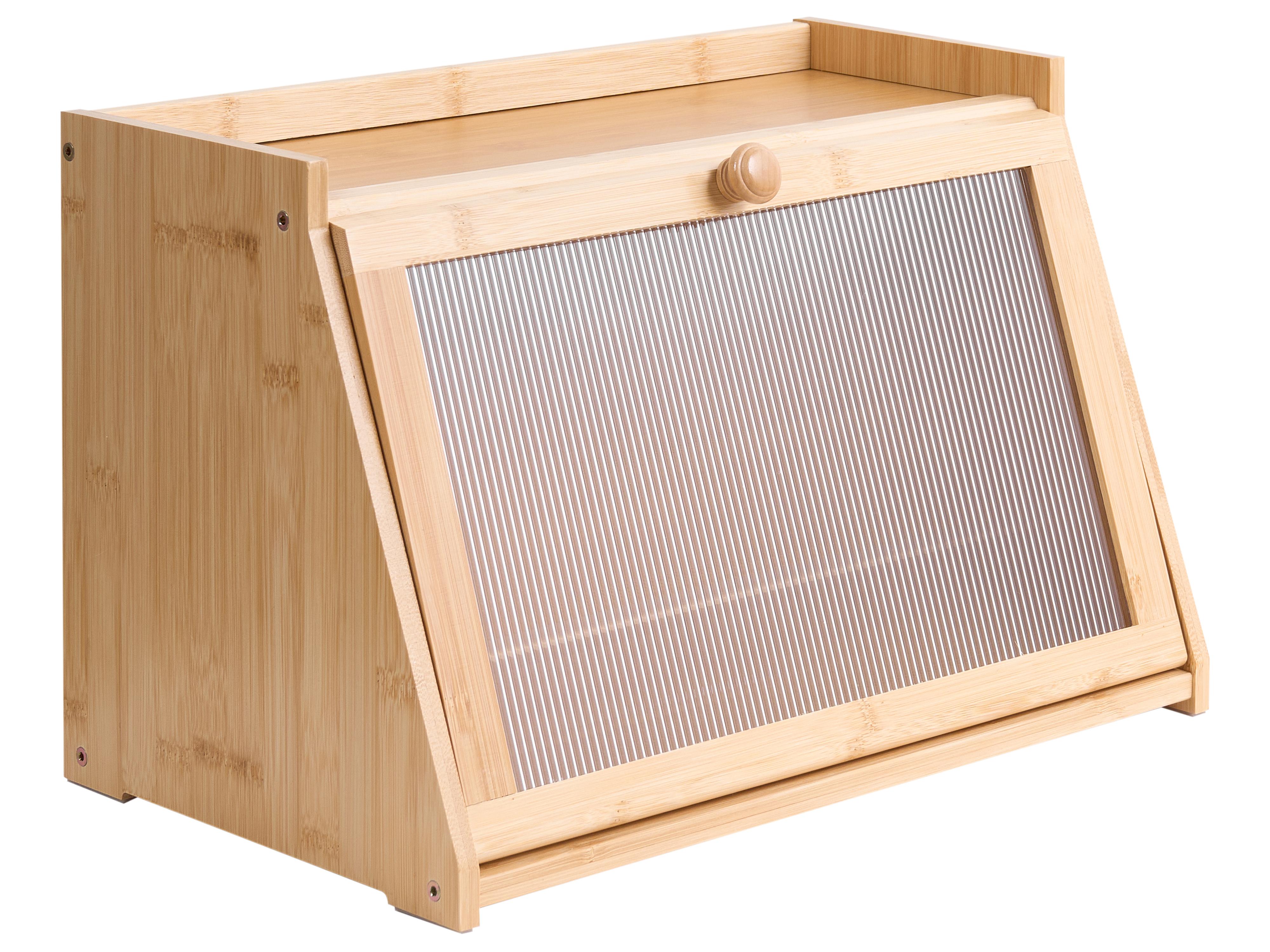 Bread Bin FARINE Bamboo Light Brown