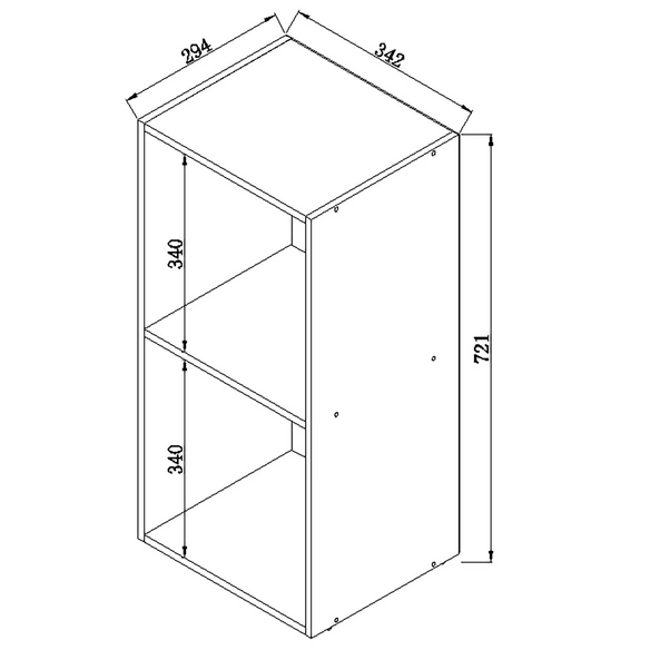 Regal »Platto«, BxHxL: 30 x 72 x 34 cm, Holzwerkstoff