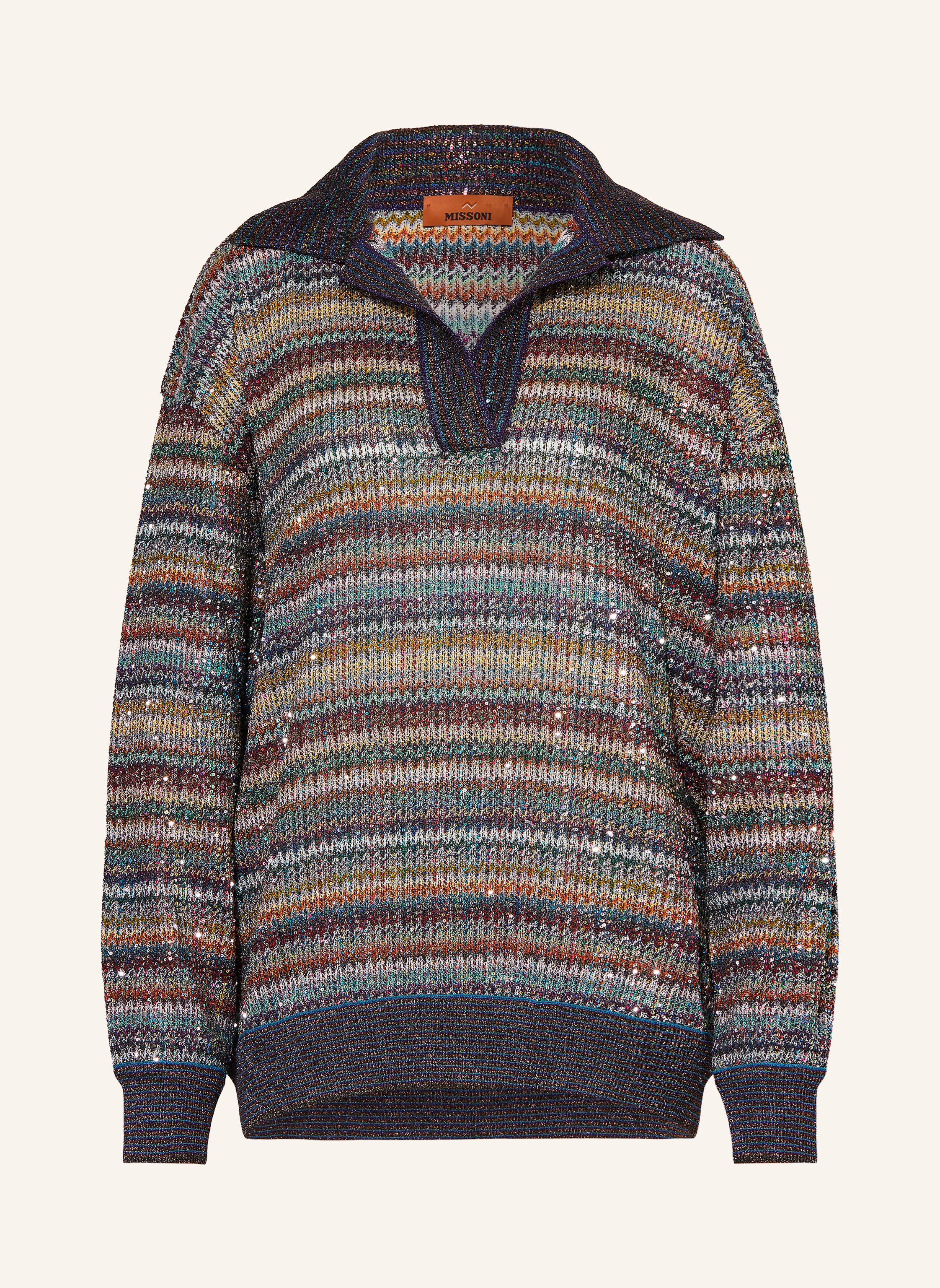 MISSONI Pullover mit Pailletten und Glitzergarn