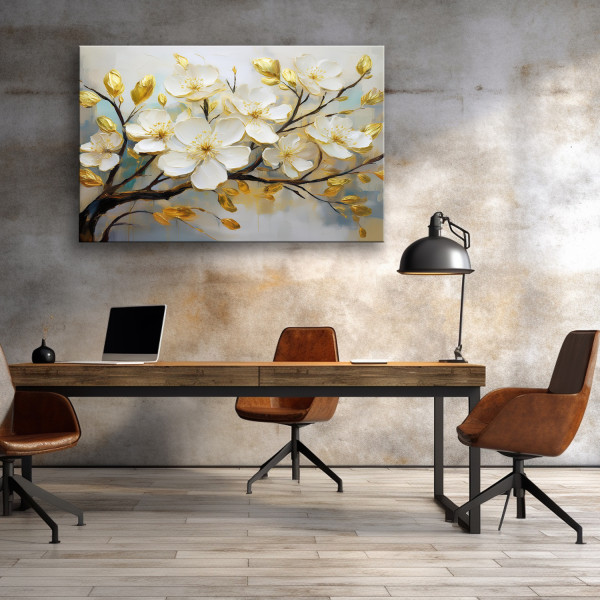 Feeby Obraz na płótnie, Magnolia Kwiaty Gałąź Natura 60x40