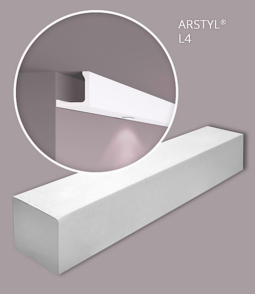 Moulure couvrante NMC L4-box ARSTYL 1 carton 11 pièces Corniche