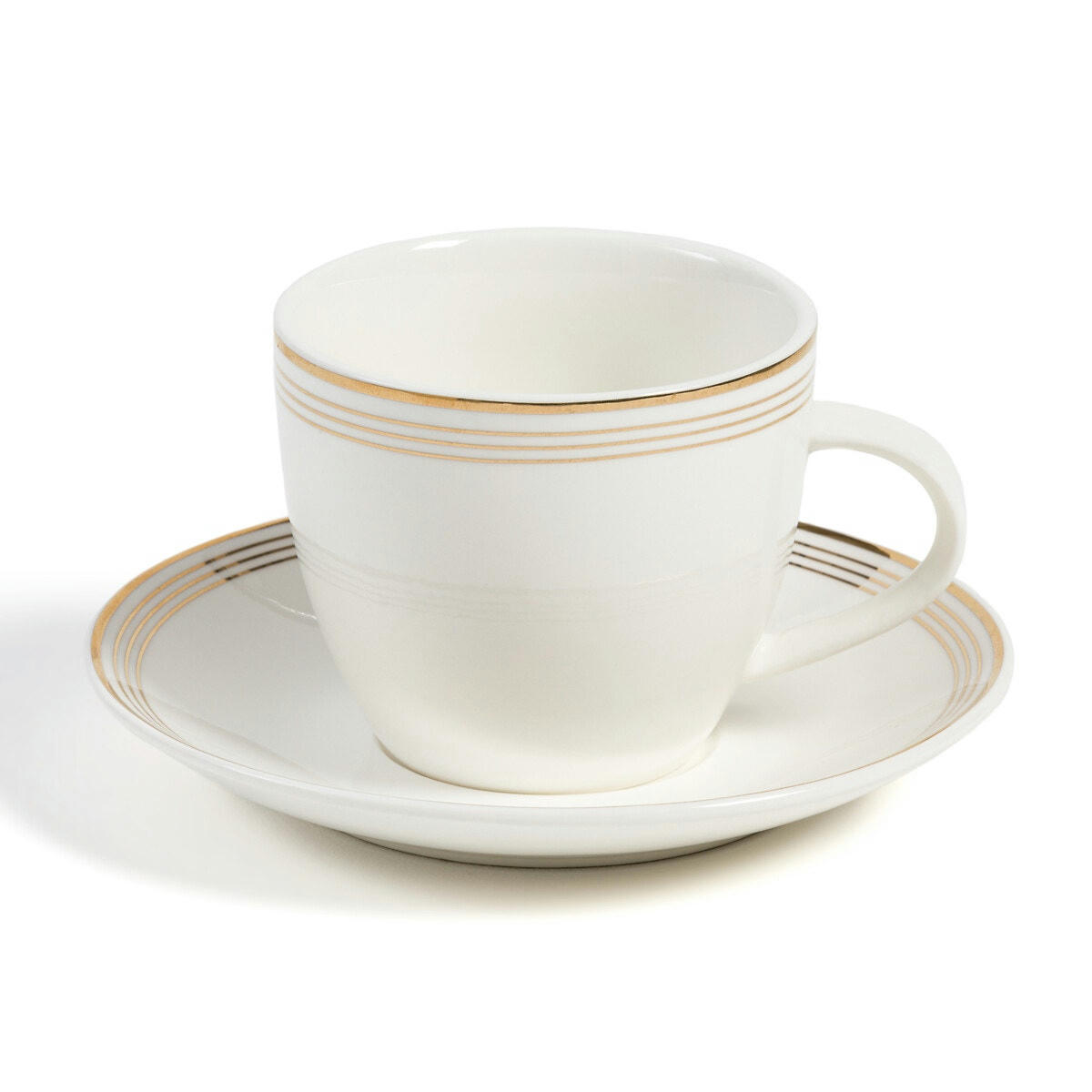 Lot de 4 tasses et sous-tasses, Soline