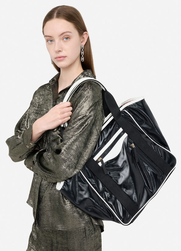 Tote bag grande effetto glossy