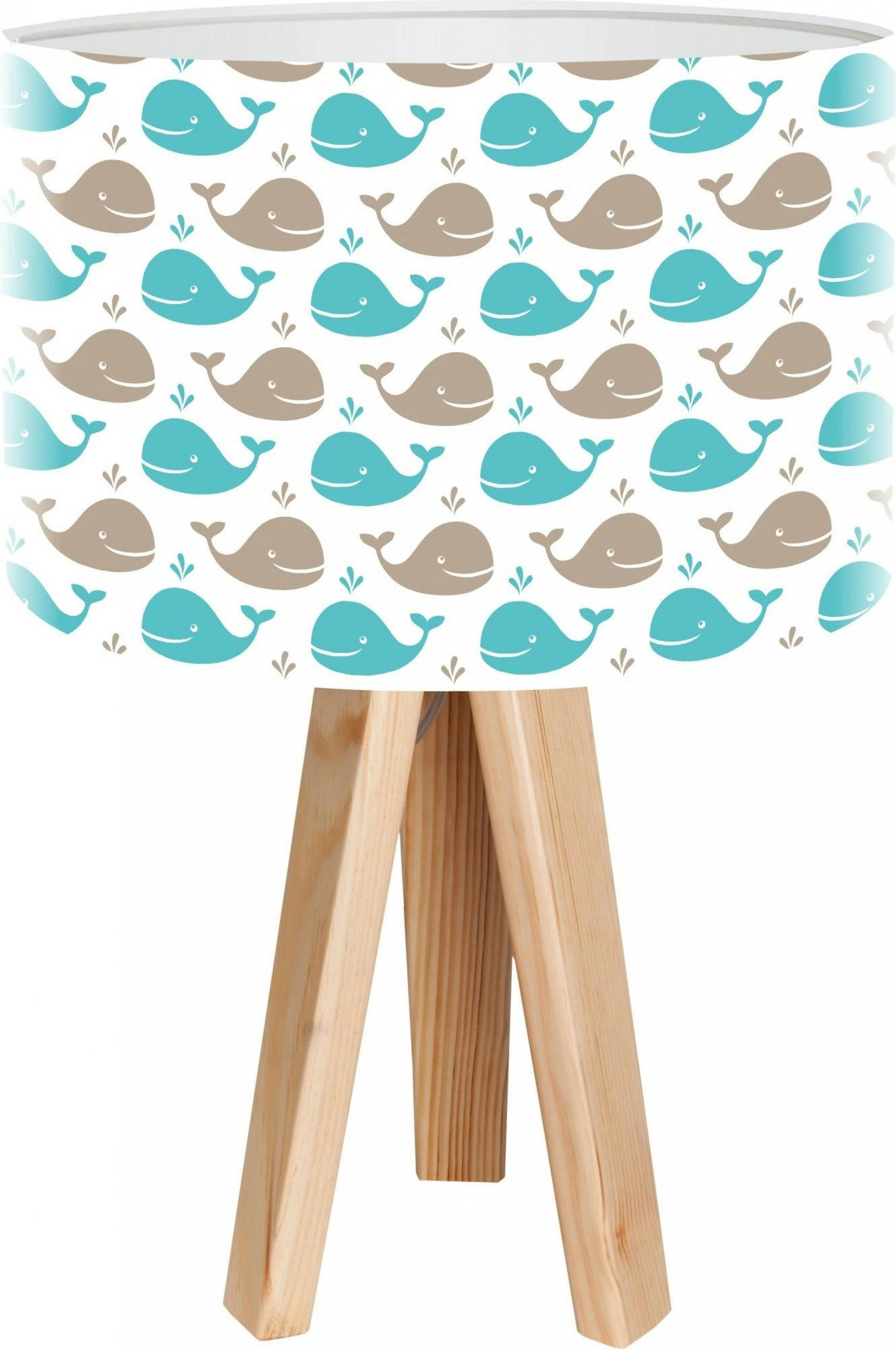 KIDS - Lampe de chevet enfant Bois Bleu 30x30x45 cm