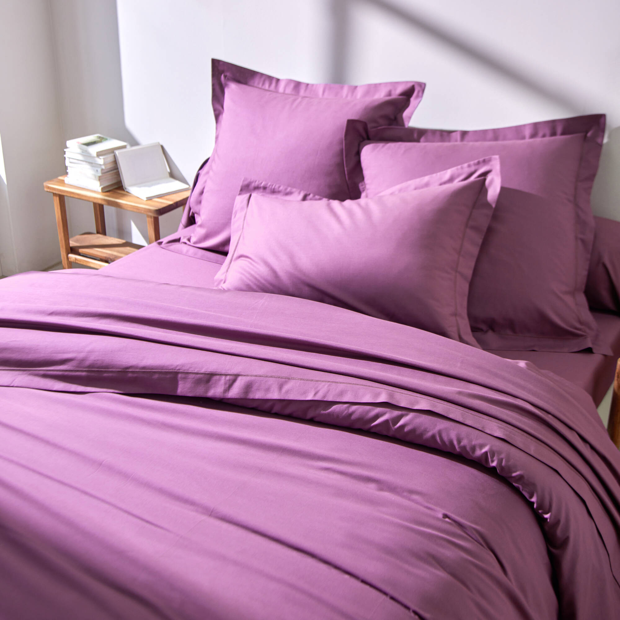 Linge de lit uni coton