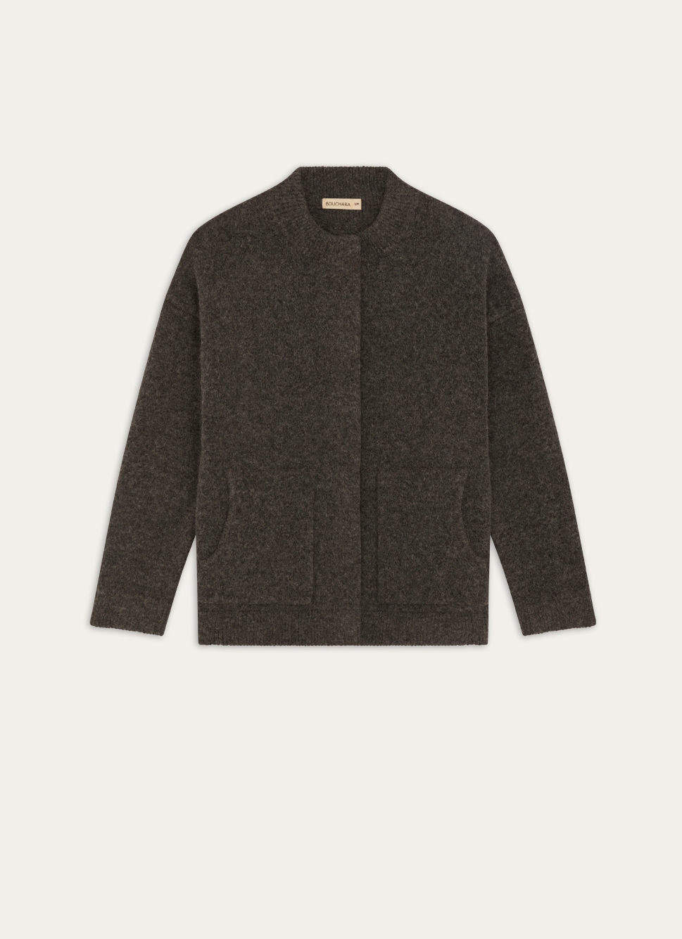 GILET BOUTONNÉ EN TRICOT DOUX ET CHAUD VITA GRIS ANTHRACITE