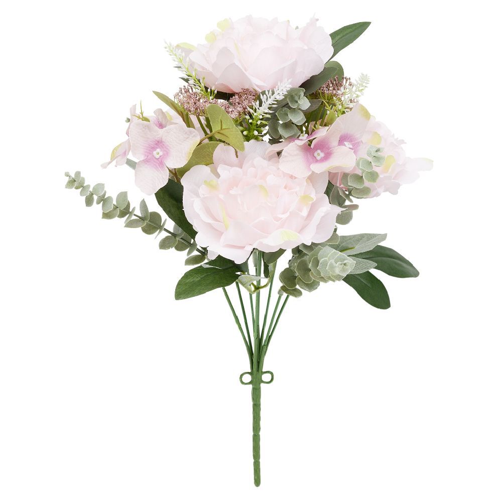 Piquet fleur artificielle Ø24xH41cm rose