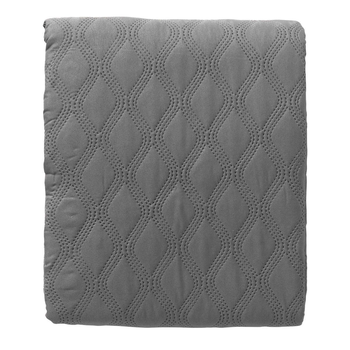 DIANNE - bedsprei 220x240 cm - Charcoal Gray - antraciet