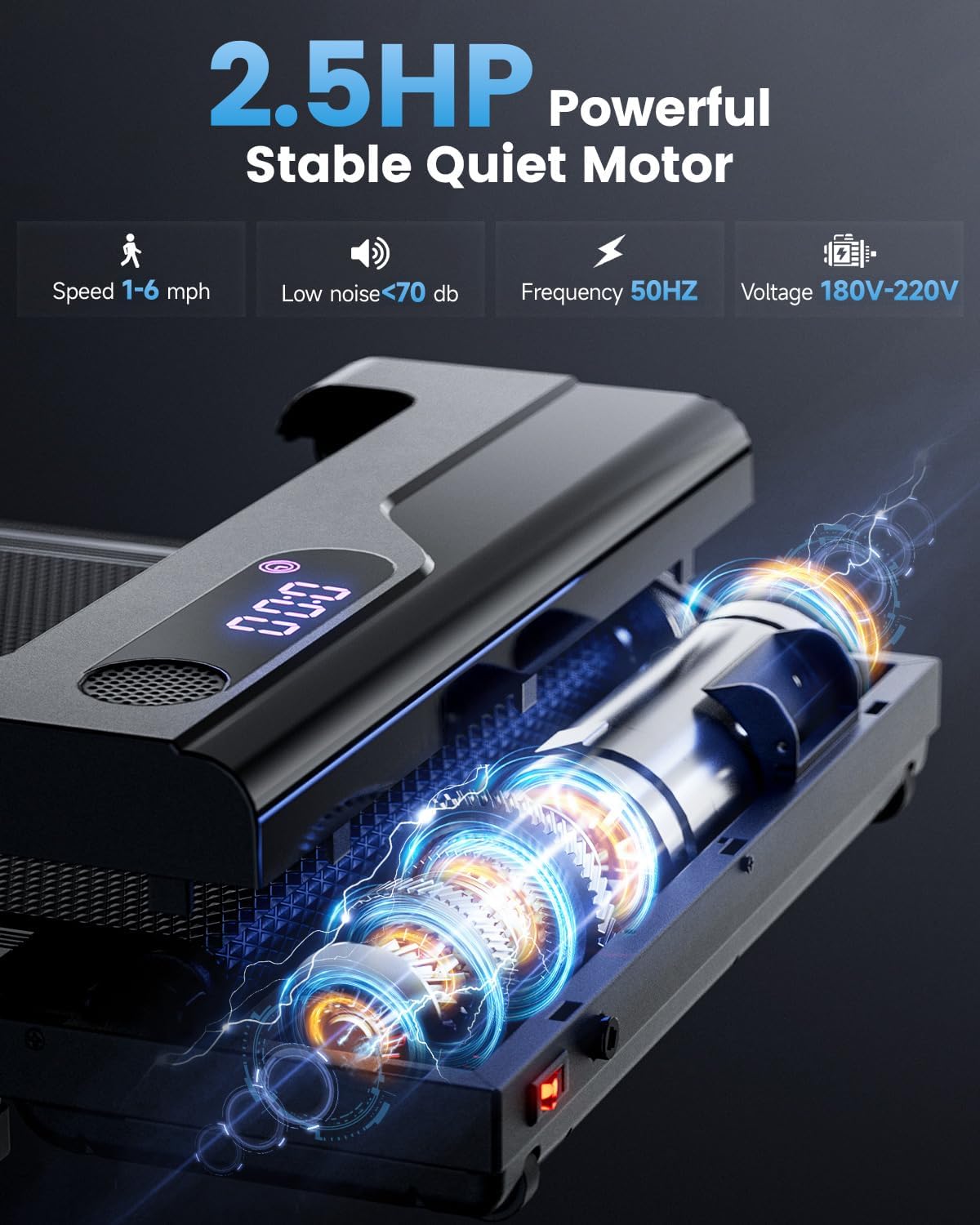 𝐖𝐚𝐥𝐤𝐢𝐧𝐠 𝐏𝐚𝐝 𝐓𝐫𝐞𝐚𝐝𝐦𝐢𝐥𝐥 𝐟𝐨𝐫 𝐇𝐨𝐦𝐞 - Under Desk Treadmills Portable Mini Walking Pads Compact Walk Pad for Small Spaces Office Indoor Apartment Floor Flat Running Machine