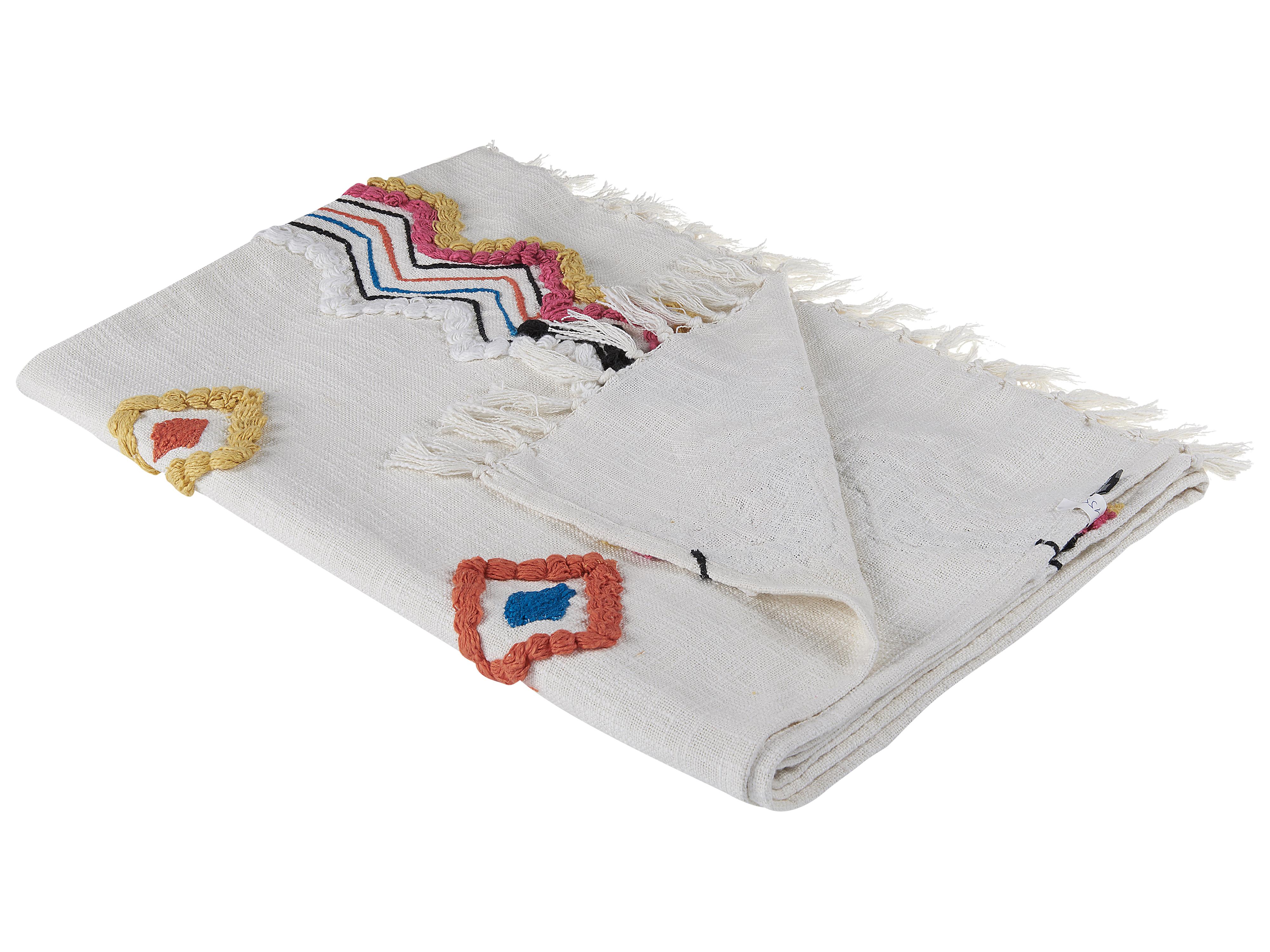 Blanket MORENA Cotton 130 x 180 cm Multicolour