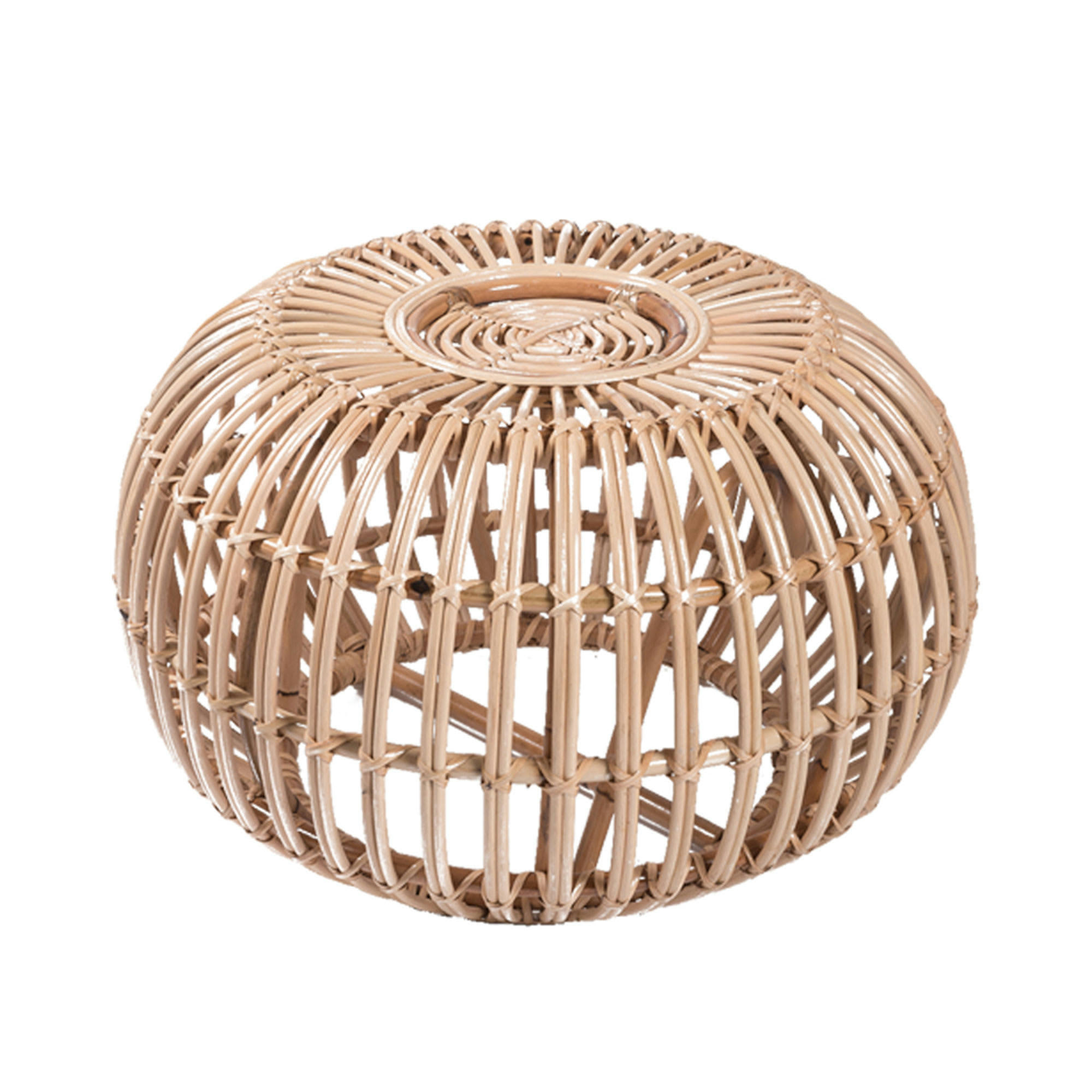 DONAT - Pouf en rotin ovale D69