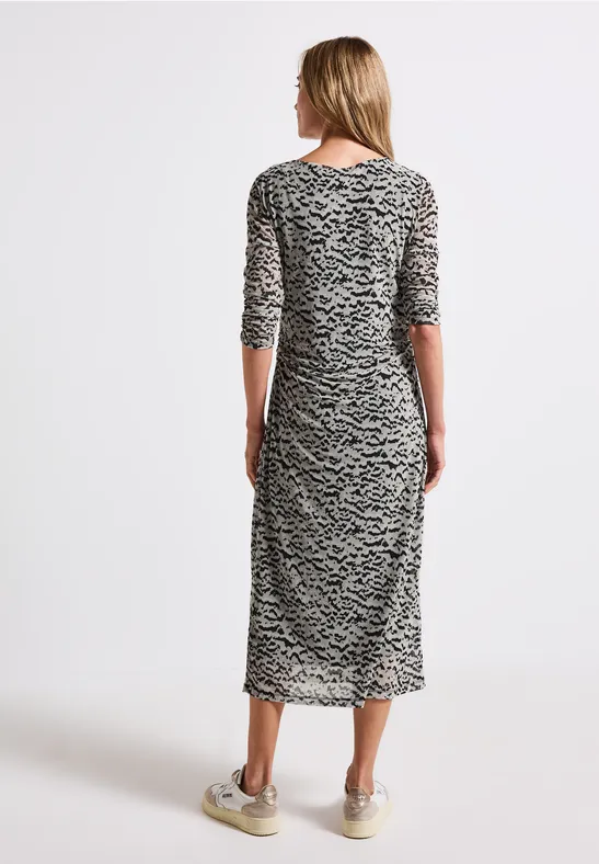 Gemustertes Mesh-Kleid
