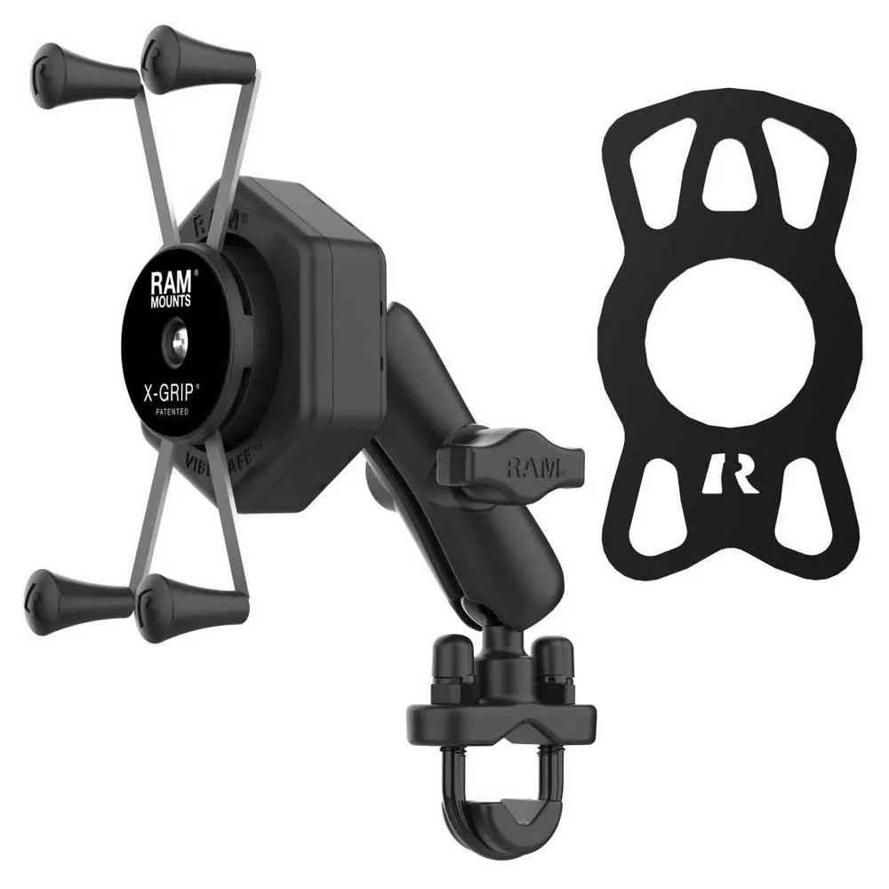 Ram Mounts Medium X-Grip® Large Phone Mount With Vibe-Safe™&U-Bolt Base