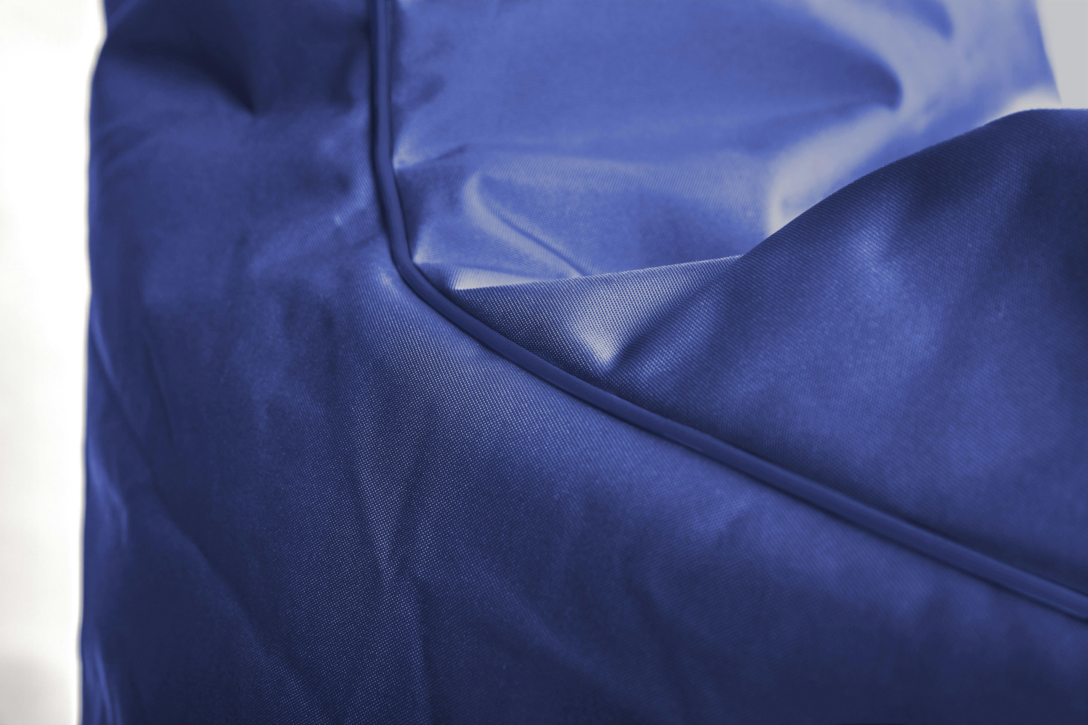 SWING SCUBA - Pouf d'extérieur bleu avec dossier 95x65x90 cm