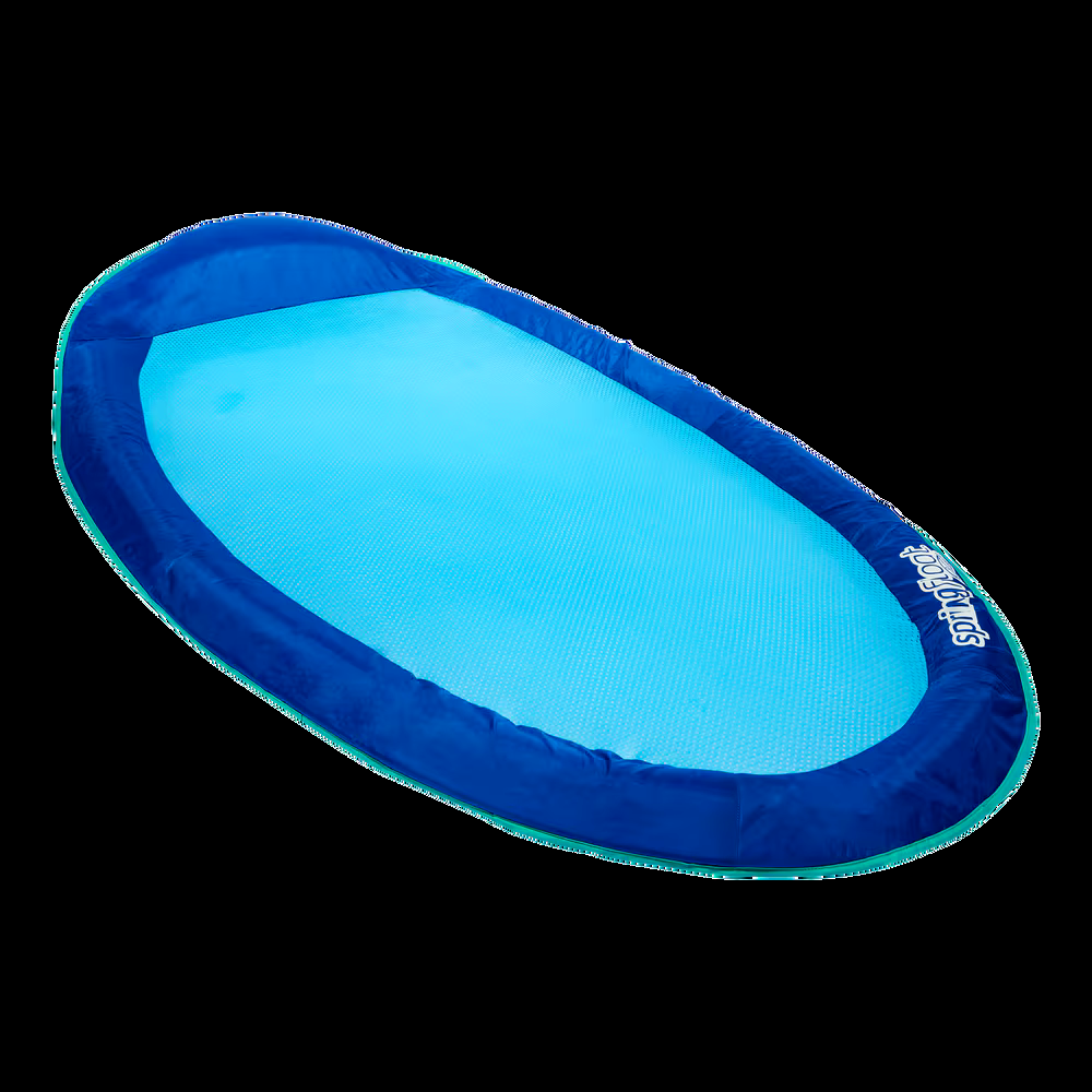 Swimways Inflatable Spring Float Pool Lounger, 66 x 40-in, Blue