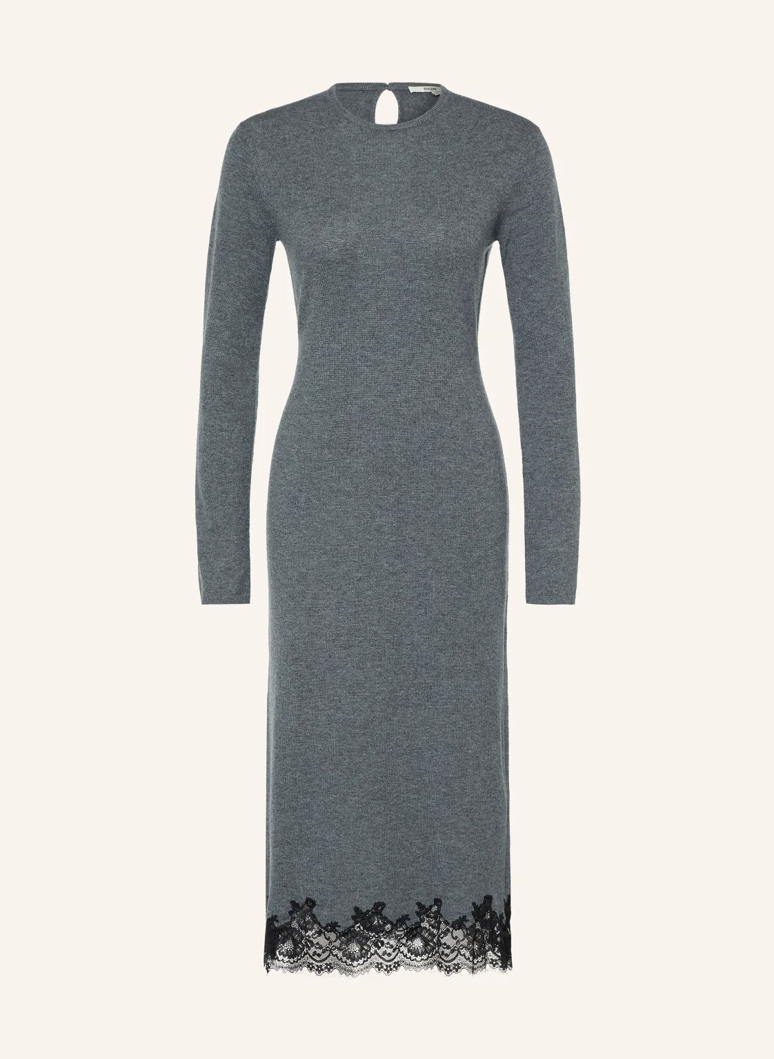 maje Strickkleid mit Spitze