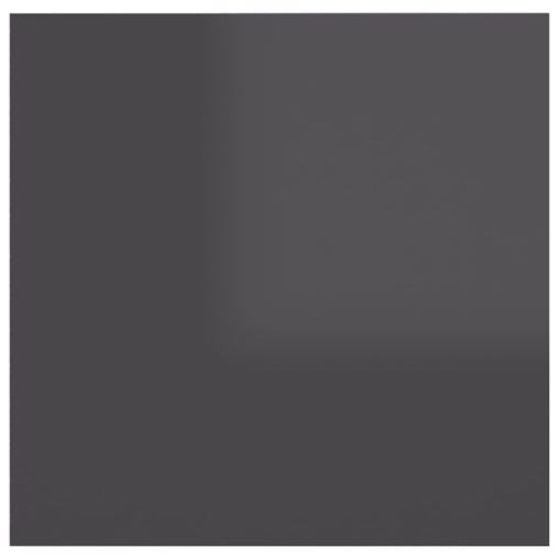 NNEVL Bedside Cabinets 2 pcs High Gloss Grey 30.5x30x30 cm Chipboard