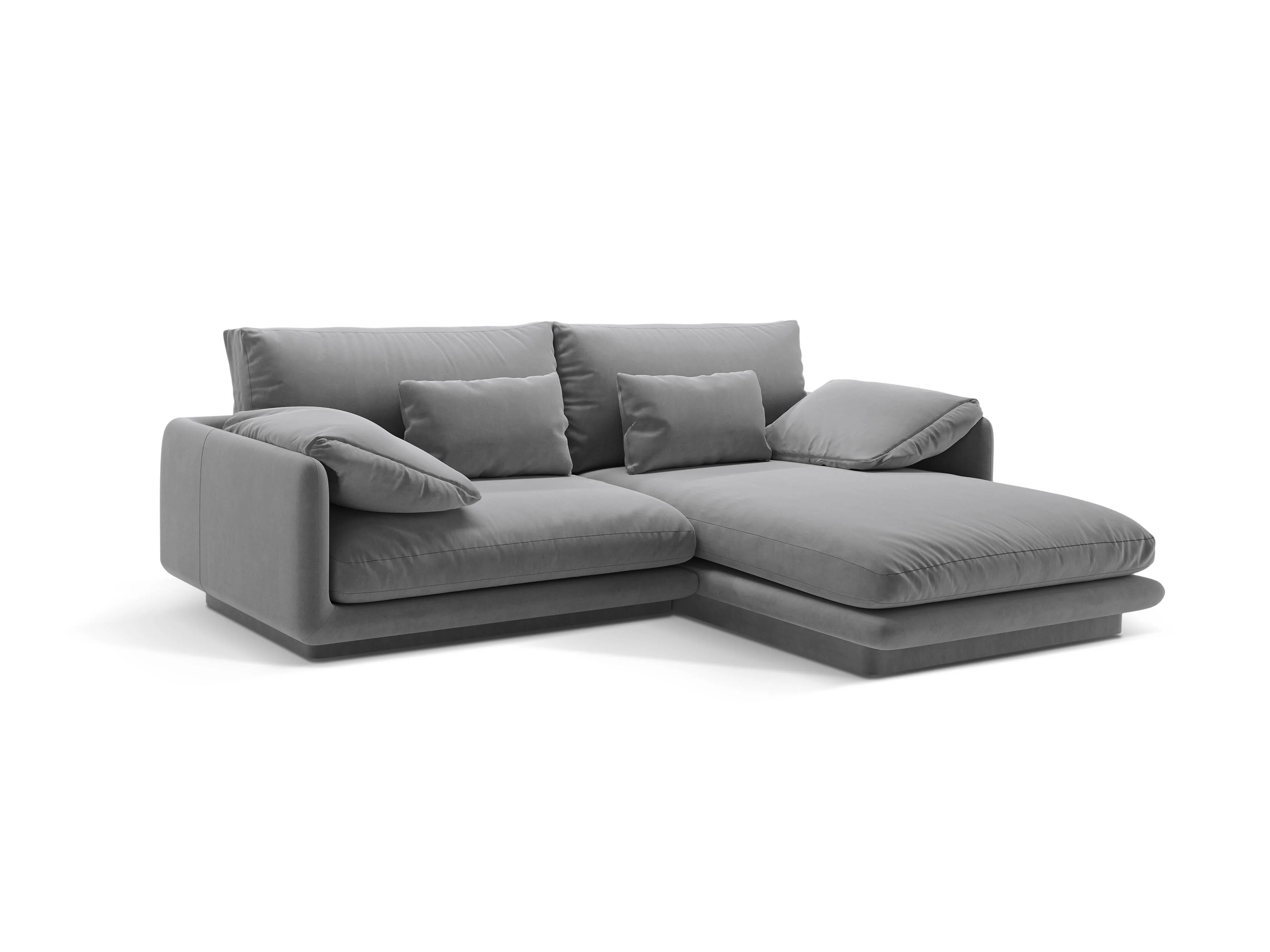 3-zits hoekbank Torino rechts velvet