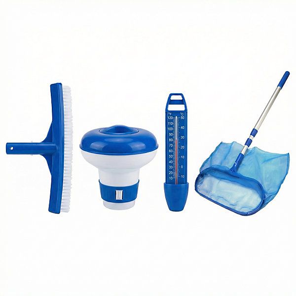 Kit 5 Accessoires de Piscine en Bleu