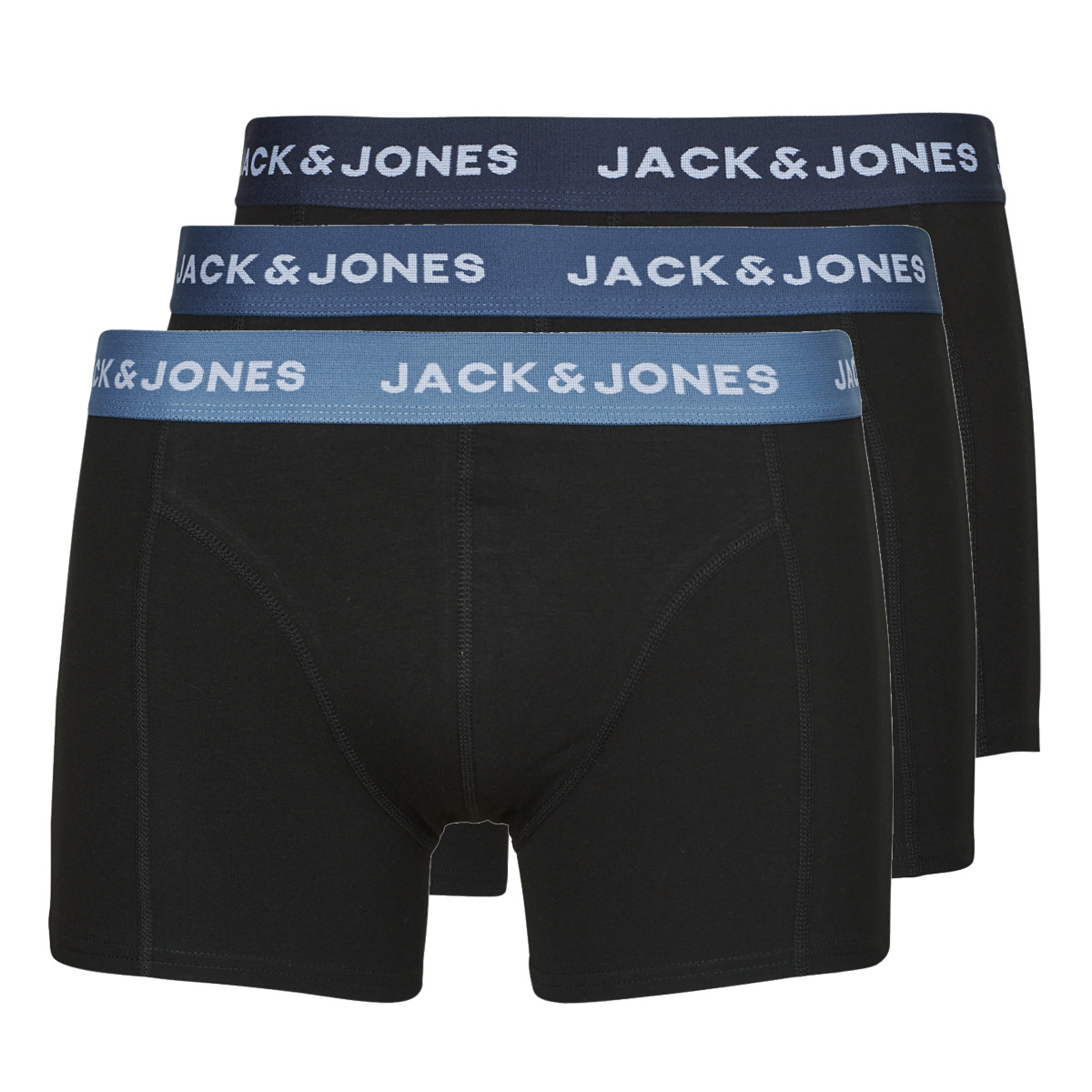 Jack & Jones - JACSOLID TRUNKS 3 PACK OP - Black / Blue