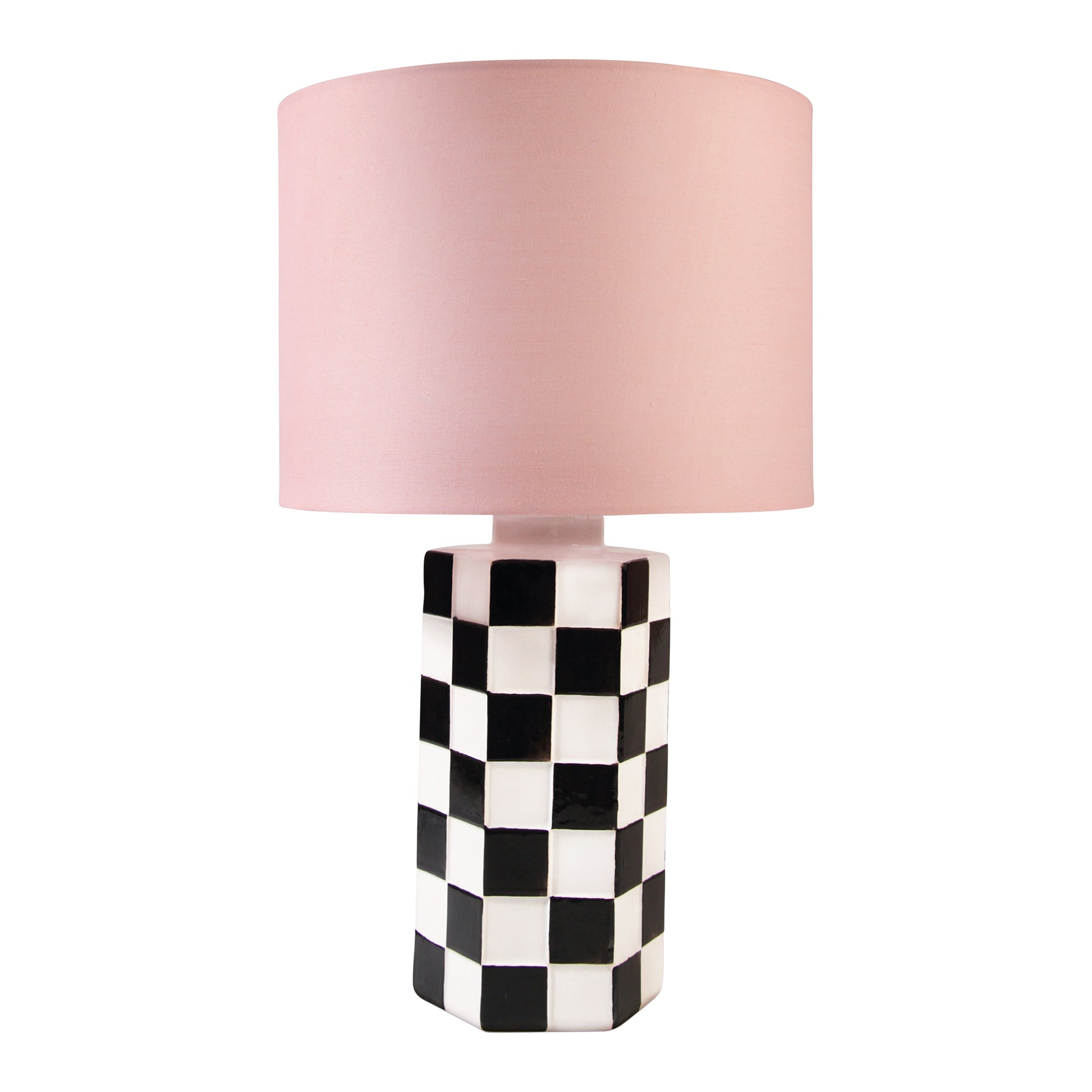 &k amsterdam Check Lamp - Zwart/wit