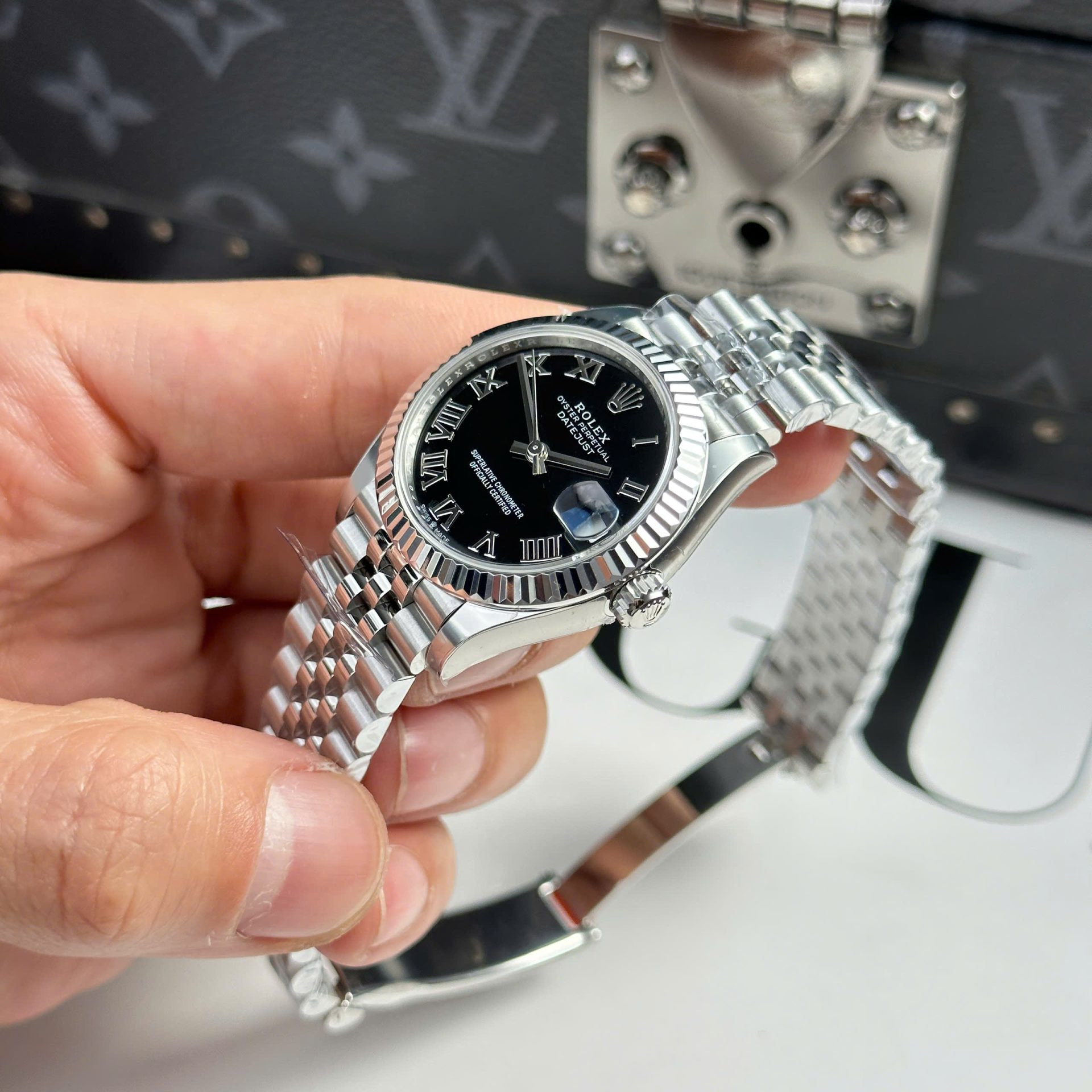 Rolex Datejust 316L Steel Black Dial 31mm Jub THBF Replica